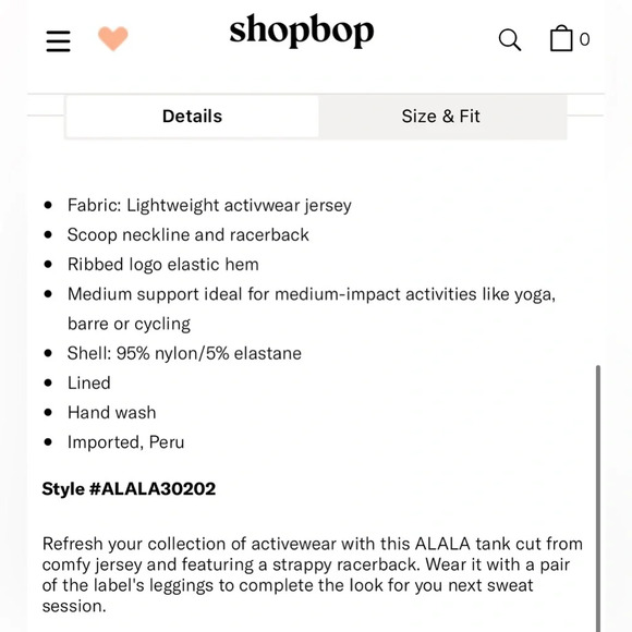 NWT Alala Barre Seamless Tank in White Size Small $65 - Picture 14 of 16